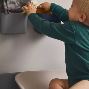 kids using Baby Storage Organiser box