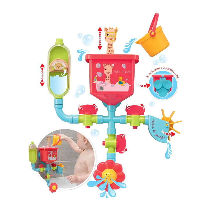 Bath Pipes Toy - Sophie the Girafe Pipes Folies