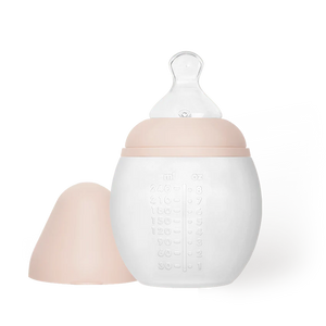 Anti-Colic 240 ml Medical-Grade Silicone Baby Bottle 2-9m | Nude