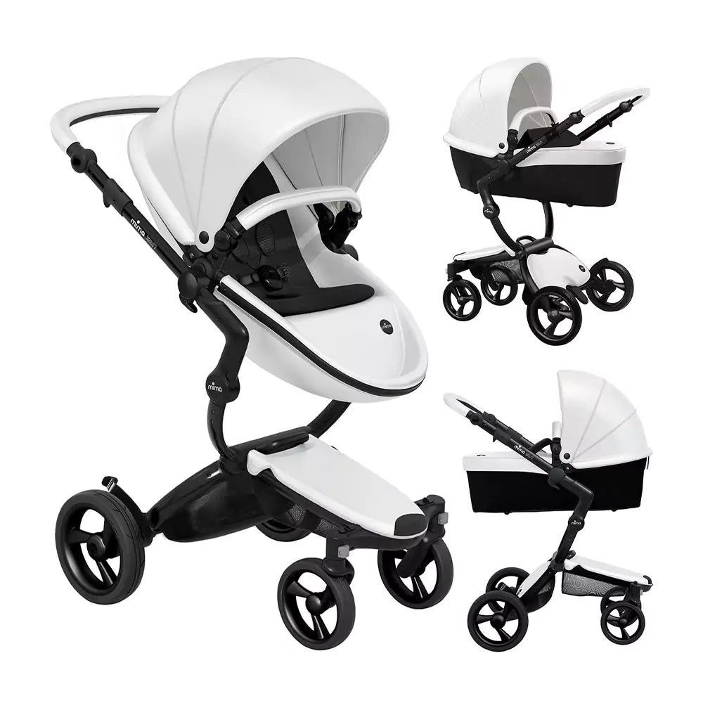 Mima Xari Complete Black Frame White Seat Pod Cushion Kit