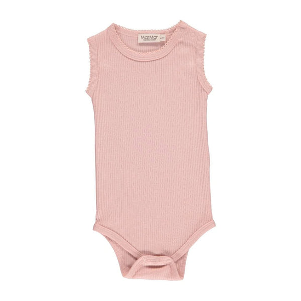 Rose Sleeveless Baby Bodysuit – Organic Cotton