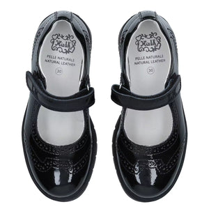Lelli Kelly Celine Black Patent School Shoes