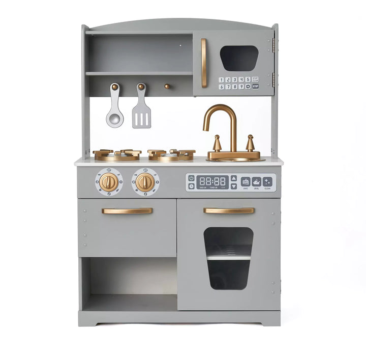 Country Play Kitchen - Grey/Gold