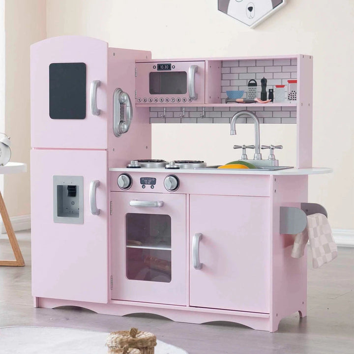 Little tikes cook and store kitchen pink on sale