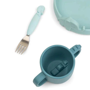 Done by Deer Children's Dinner Set Blue