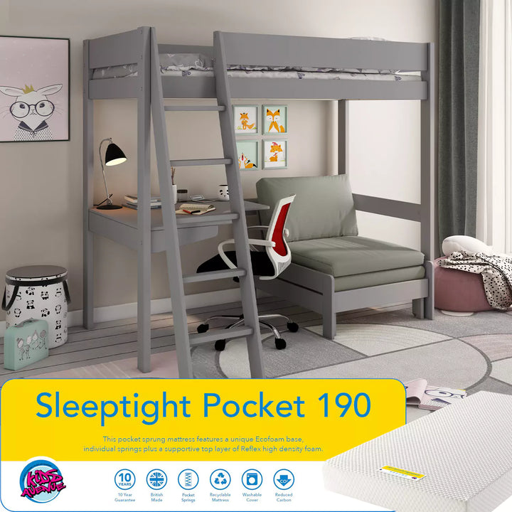 Sleeptight Pocket 190cm mattress in white background