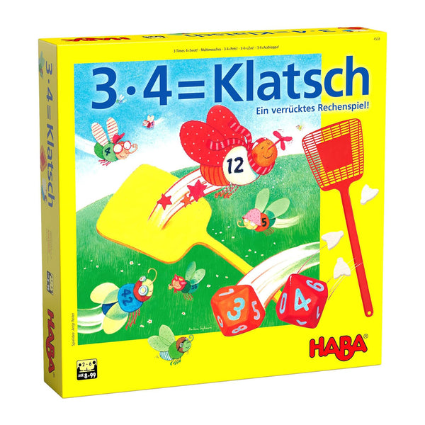 HABA 4538 3 Times 4=Swat! An educational game about the one to ten times tables. For 2-6 players ages 8-99