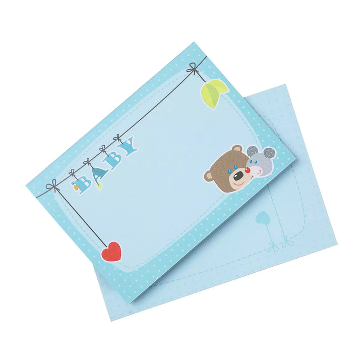 HABA Selection - Birth Greeting Card Cuddly Friends Blue