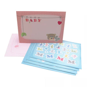 HABA Selection - Birth Greeting Card Cuddly Friends Pink