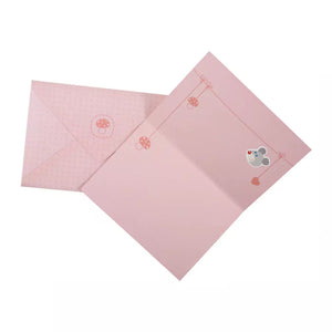 HABA Selection - Birth Greeting Card Cuddly Friends Pink