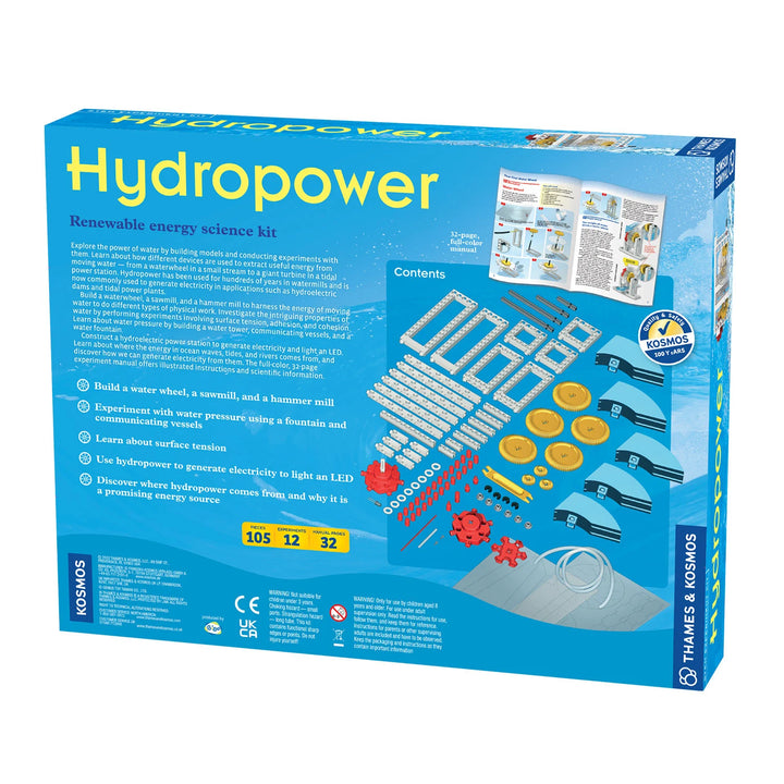 Hands-on physics kit: hydropower experiments for kids
