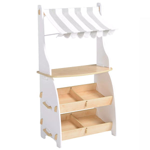 Hooga wooden shop role play in white background