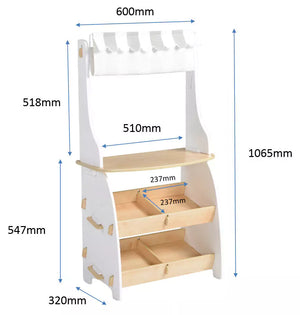 dimension of hooga wooden kids play shop