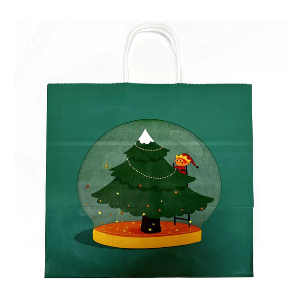 Janod Green Christmas Shopping Gift Bag