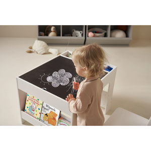 Wooden Activity Table with Storage (4 City Baseplates)