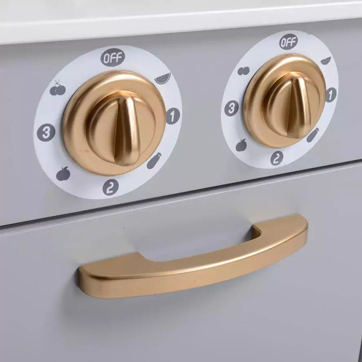 play kitchen Knobs turn and click