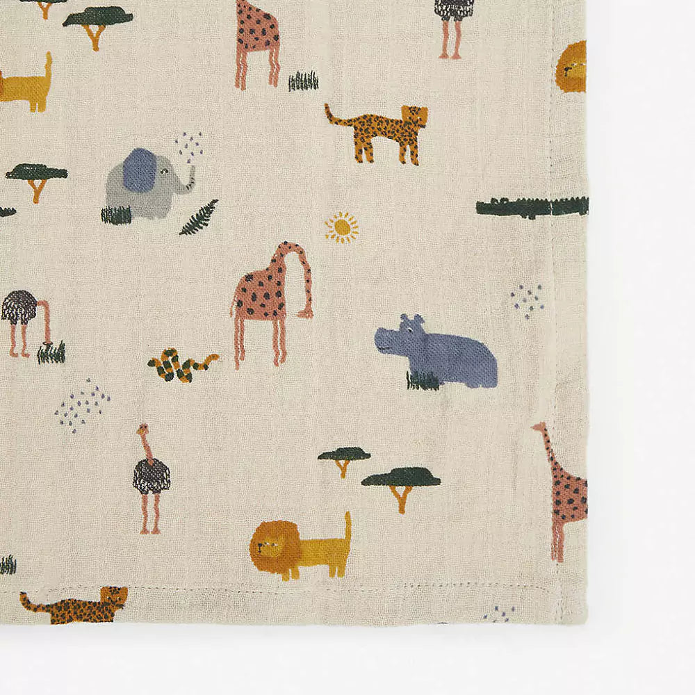 Liewood Lewis Muslin Cloth Organic Cotton (2 Pack) - Safari Sandy Mix
