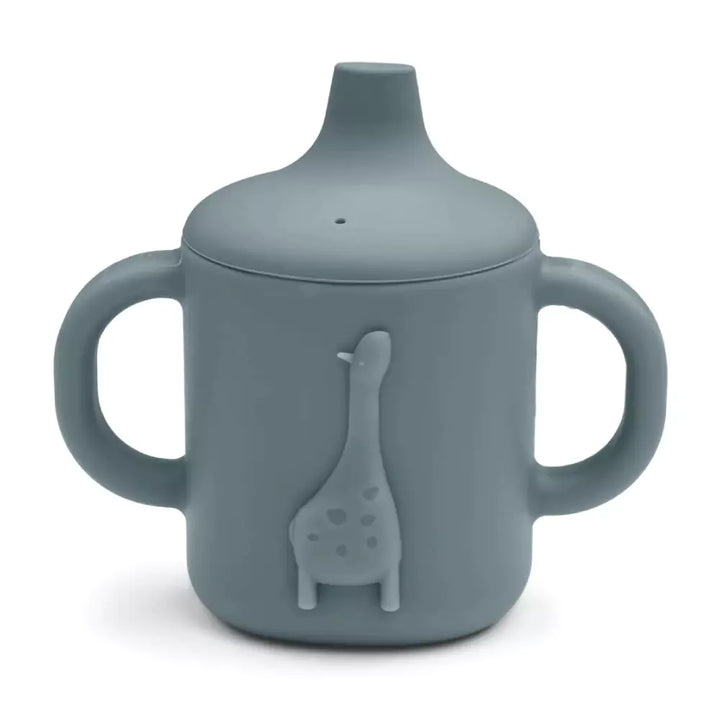 Liewood Amelio Sippy Cup - Giraffe - Whale Blue 