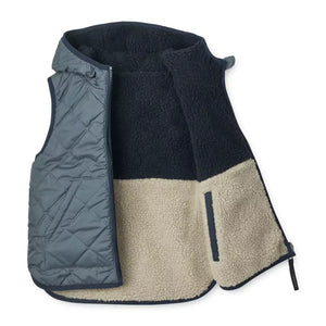 Liewood Diana Reversible Warm Winter Vest - Whale Blue Mix