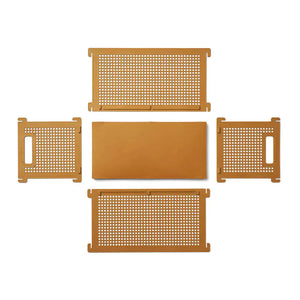 liewood dirch storage box small golden caramel
