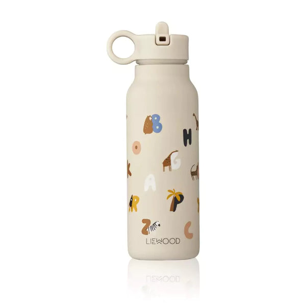 Liewood Falk Kids Water Bottle 350ml -  Alphabet/Sandy