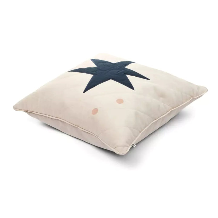 Liewood Kale Cotton Cushion Cover - Star Bright/Sandy