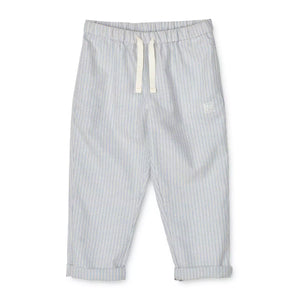 Close-up of the elasticated waist and functional drawstring of the Orlando Stripe Pants, emphasizing their easy fit and adjustability for active kids.