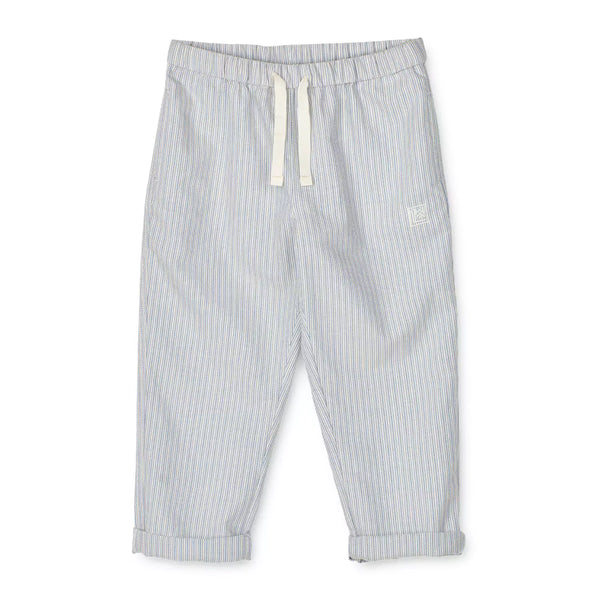 Close-up of the elasticated waist and functional drawstring of the Orlando Stripe Pants, emphasizing their easy fit and adjustability for active kids.