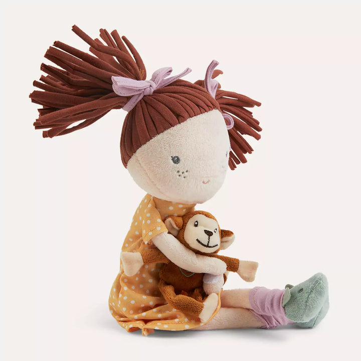 Sophia cuddle toy is the perfect mix of softness and style. Her cute looks and gentle personality will make your child love being with her.