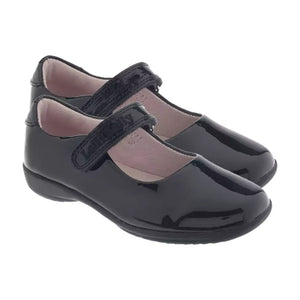 Lelli Kelly Classic Black Mary Jane Patent School Shoes F Width