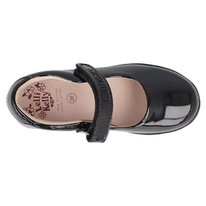 Lelli Kelly Classic Black Mary Jane Patent School Shoes F Width
