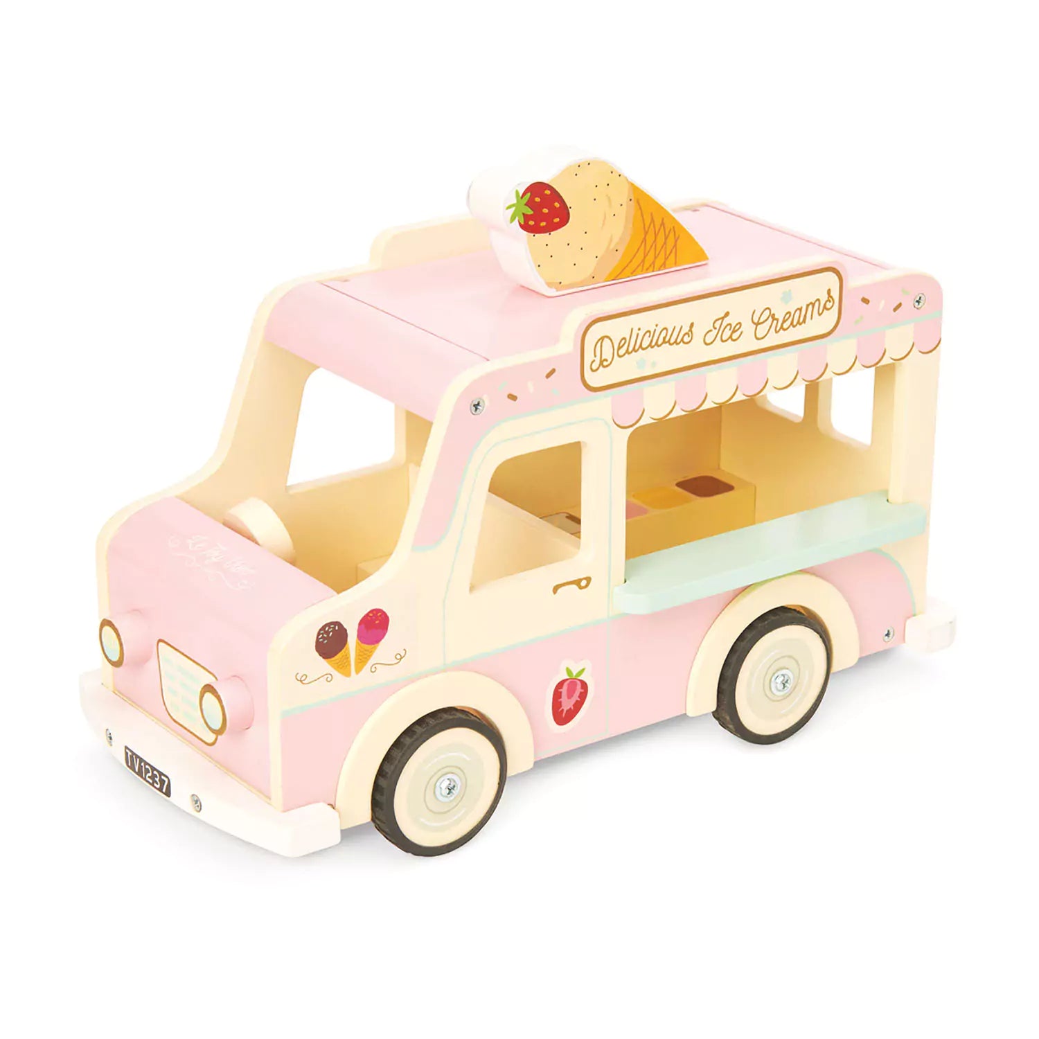 Wooden Toy Wooden Ice Cream Van Le Toy Van