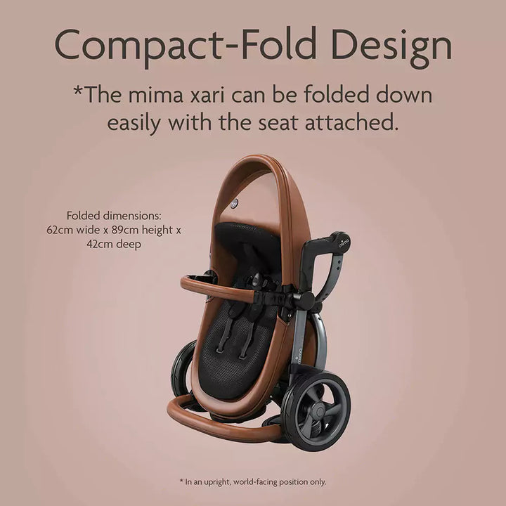 Mima Xari Complete - Graphite Grey Frame + Black Seat Pod Pushchair