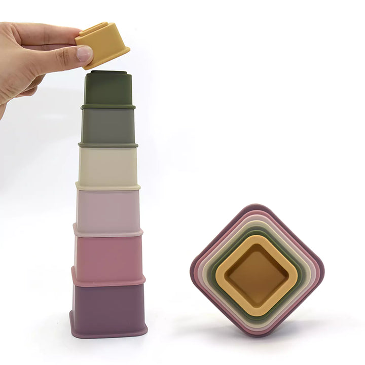 Silicone Stacking Cups Puzzle