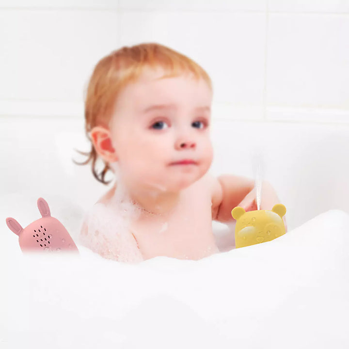 Silicone Baby Bath Toys - 4 Pack Wildlife