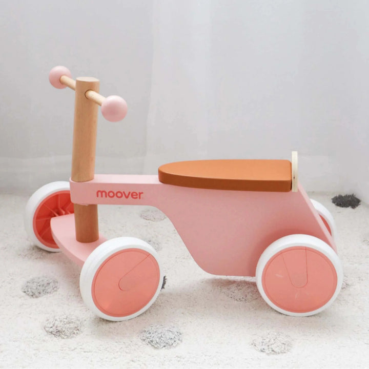 Wooden balance bike for toddlers