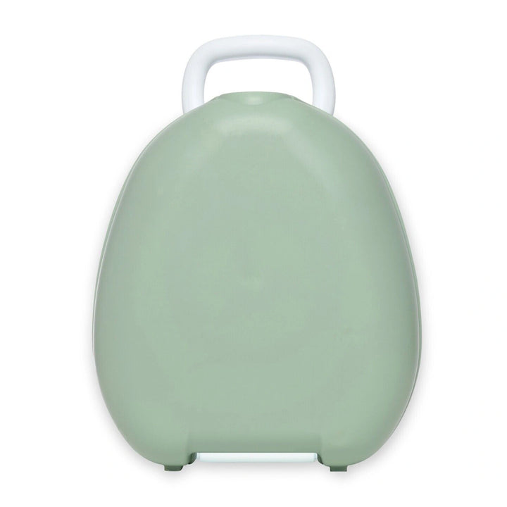Travel potty - green pastel in white background