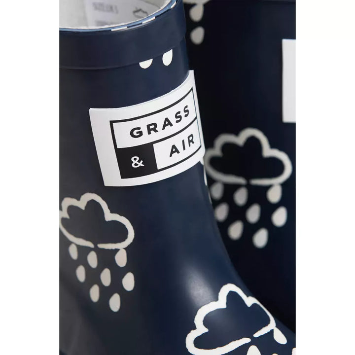Durable Grass and Air Wellies with Fleece Lining for Kids