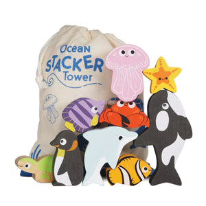Ocean Animal Toy - Animal Stacking & Bag