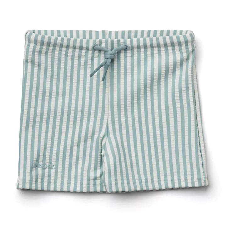 Liewood Otto Swim Pants Shorts - Sea Blue/White