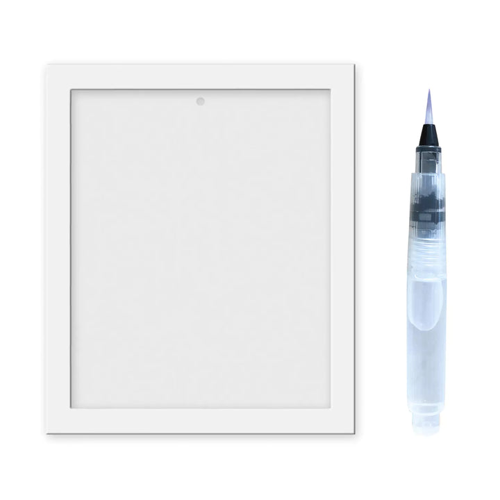 Frame and paint brush