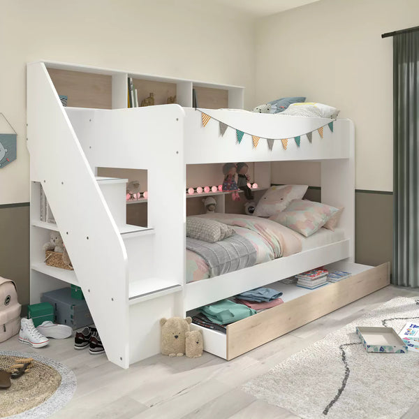 Parisot Bibliobed Bunk Bed in White and Oak