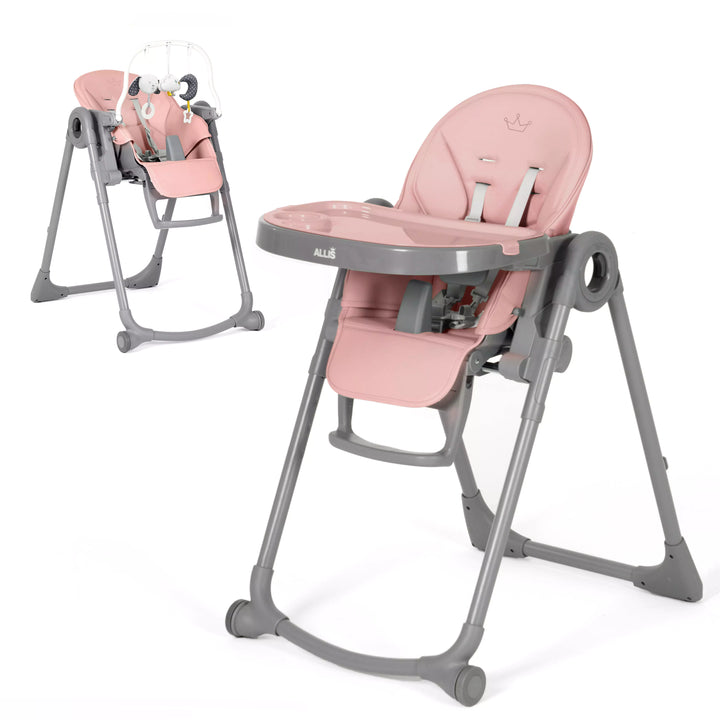 Elegant baby seating solution in vibrant pink by Allis