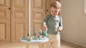Video of little dutch activity table - blue forest friends 