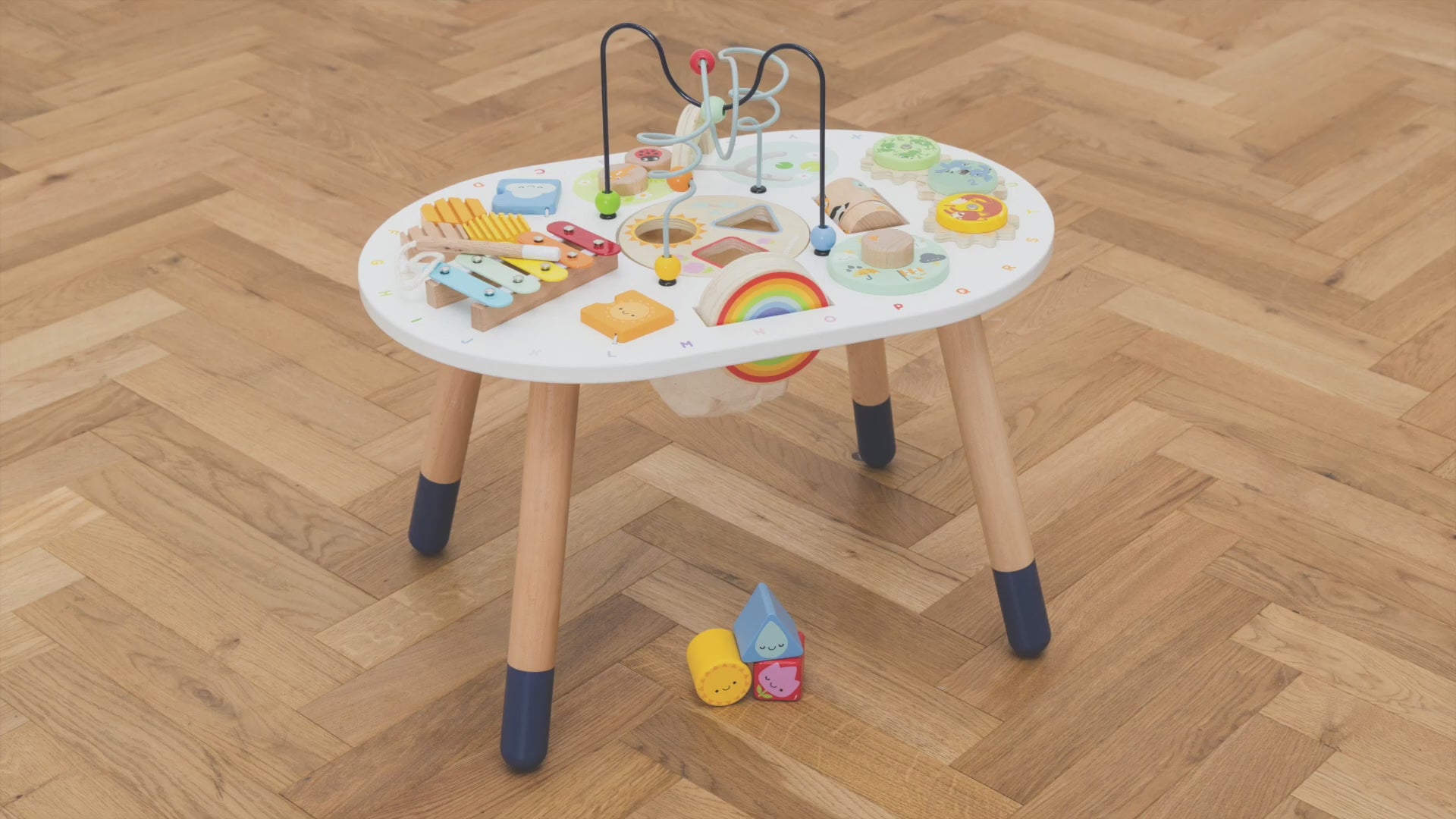 Video of le toy van wooden sensory activity.