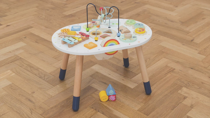 Video of le toy van wooden sensory activity.