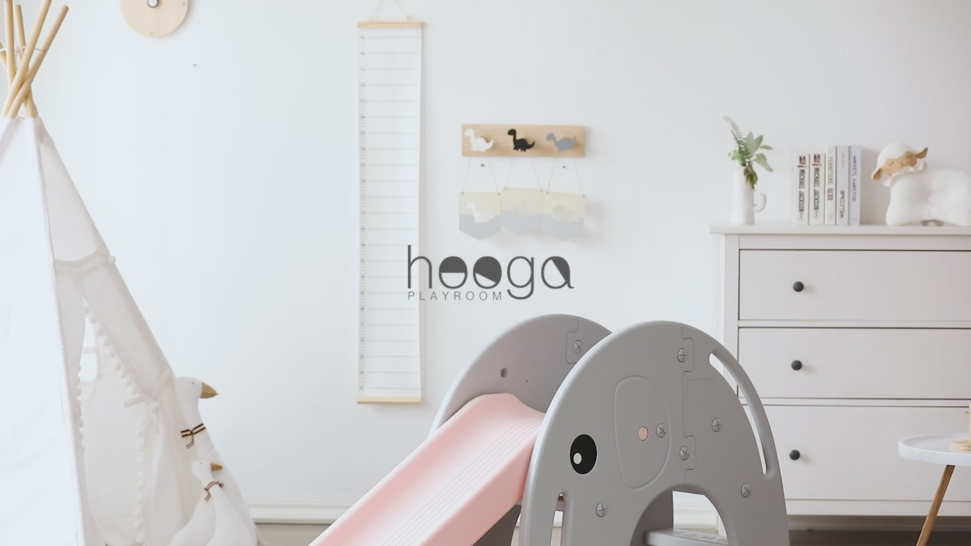 Video Elephant Kids Slide with Safety Features
