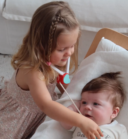 Children playing doctor with the complete set.