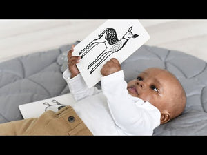 The Wee Gallery offers educational art cards for babies as a gift at baby showers.