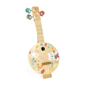 Pure banjo in a white background